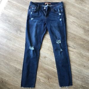 Special A jeans, distressed, low/mid rise, size 9
